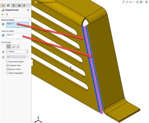 solidworks sheet metal corner treatment|solidworks corner relief diagram.